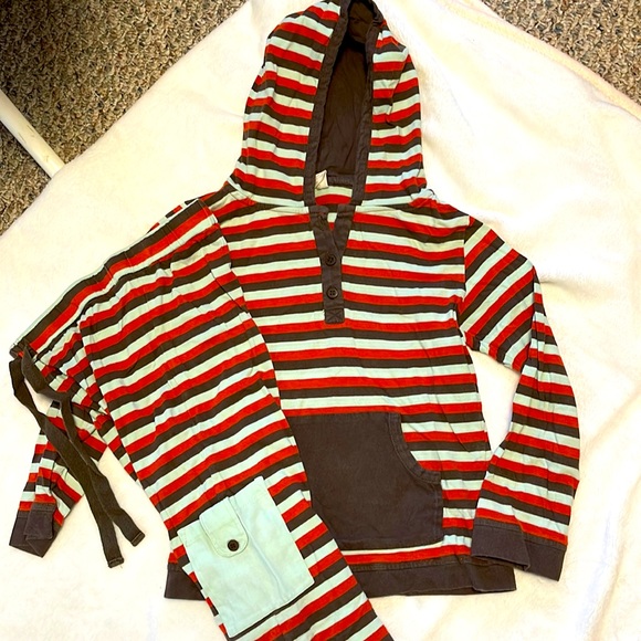 kate quinn Other - 2/$20 BUNDLE KATE QUINN ORGANIC COTTON STRIPED LOUNGE SET HOODY PANTS 8